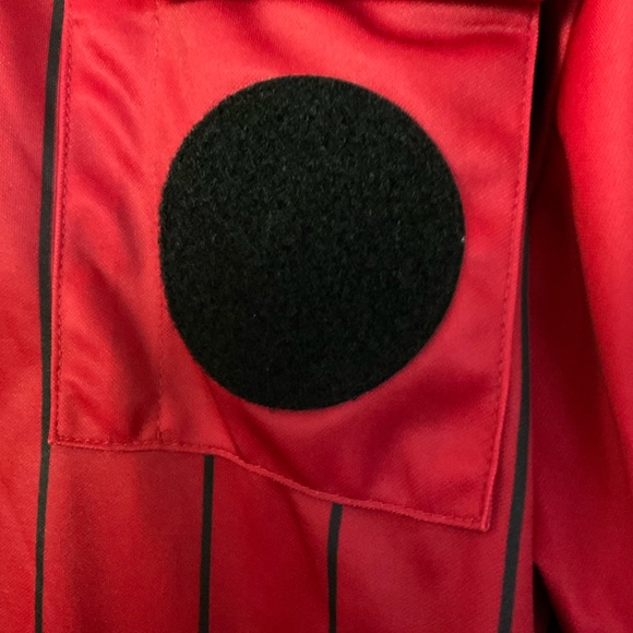 Official Sports 2 Mens Sz XL Soccer Referee Blue Red Stripe Long Sleeve Jerseys - Picture 7 of 12